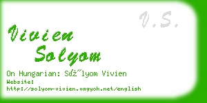 vivien solyom business card